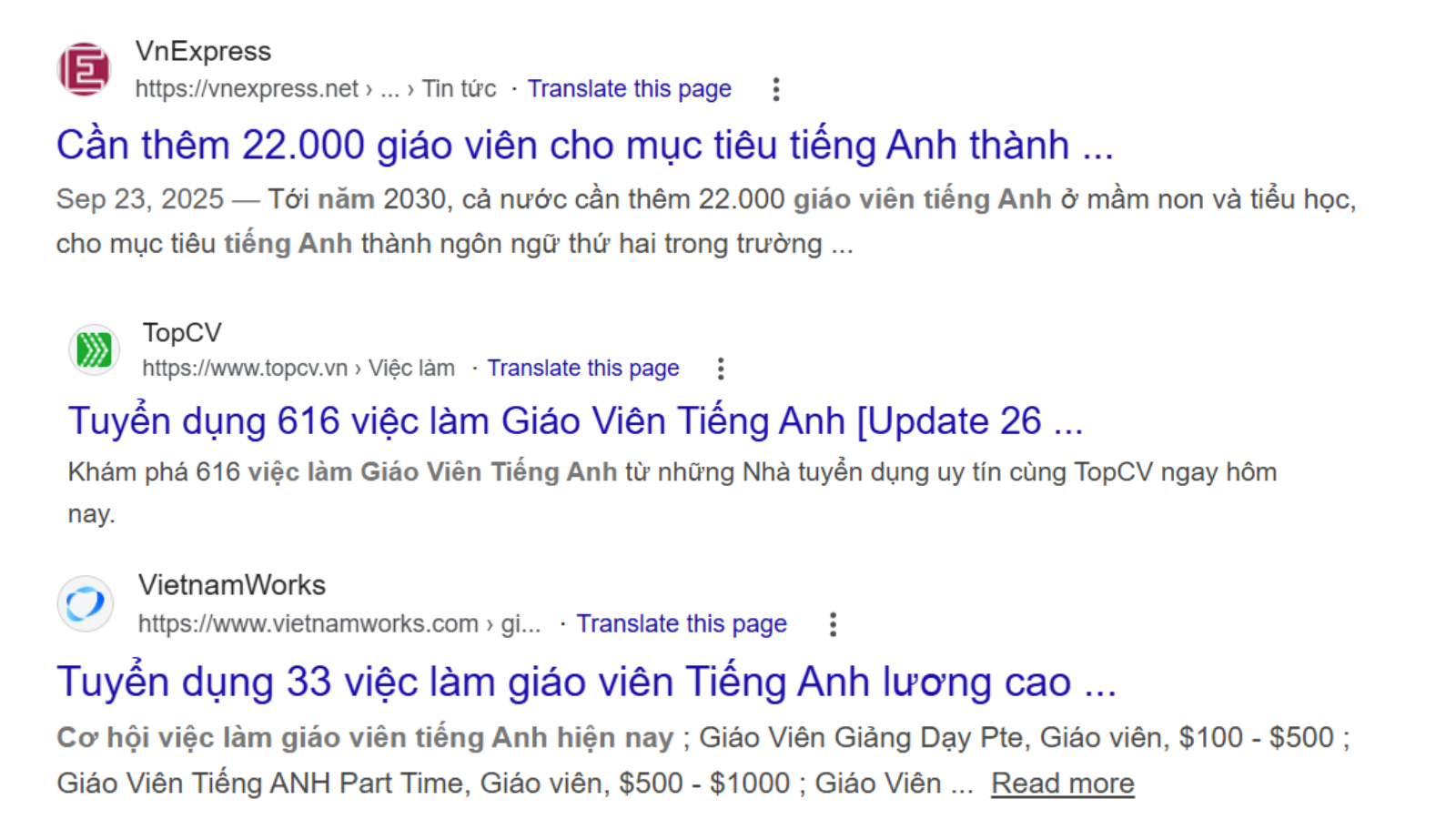 Cơ hội việc làm của giáo viên tiếng Anh năm 2026